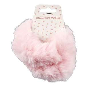 Unicorn Magic Faux Fur Lame Scrunchie 2 Pack Pink