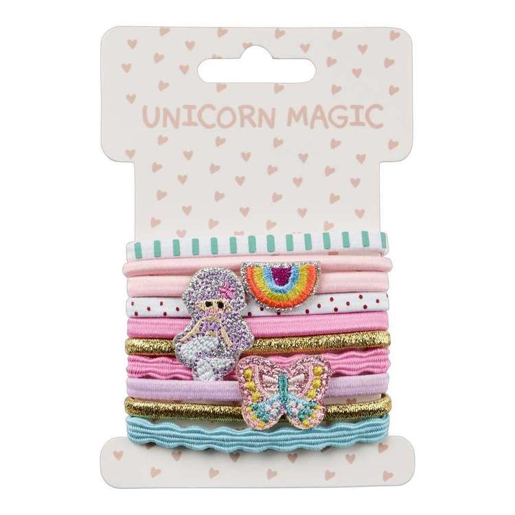 Unicorn Magic Fancy Hair Elastics 10 Pack