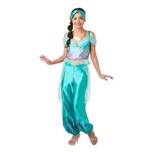 Disney Jasmine Adult Costume Green & Blue Large