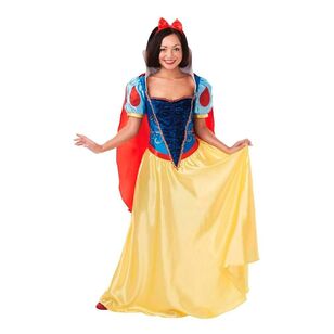 Disney Snow White Adult Costume Yellow & Blue Small