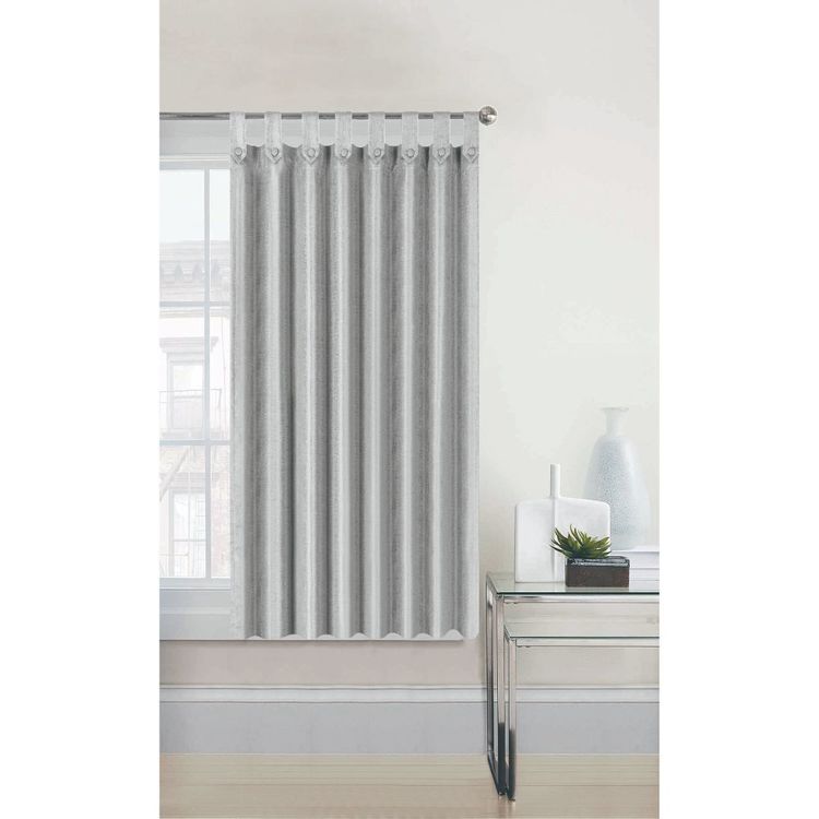 KOO Hopkin Tab Top Curtain Silver