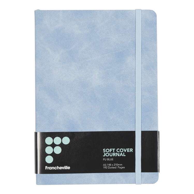 Francheville Summer Life Dot Soft PU Cover Notebook Blue A5