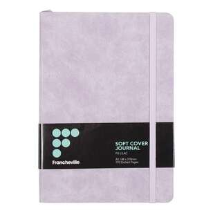 Francheville Summer Life Dot Soft PU Cover Notebook Lilac A5