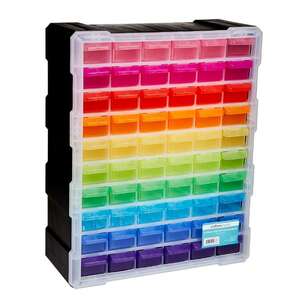 Crafters Choice 60 Drawer Storage Unit Multicoloured 47 x 38 cm
