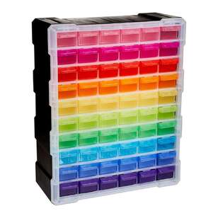 Crafters Choice 60 Drawer Storage Unit Multicoloured 47 x 38 cm