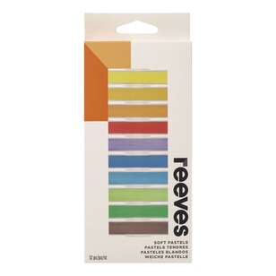 Reeves 12 Pack Soft Pastels Set Multicoloured