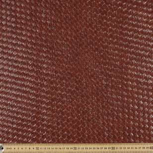 Plain #6 60 cm Leather Look Fabric Brown 60 cm