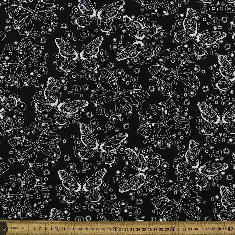 Mix Monotones Butterfly Cotton Fabric