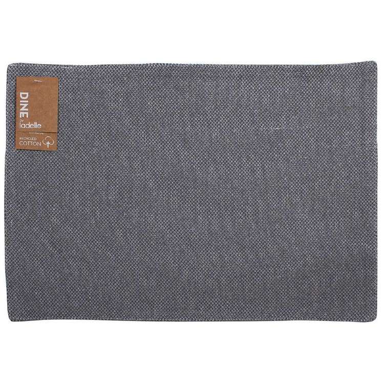 Dine By Ladelle Terra Placemat Charcoal 33 x 45 cm