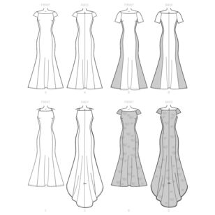 McCall's Sewing Pattern M7865 Misses' Dresses White