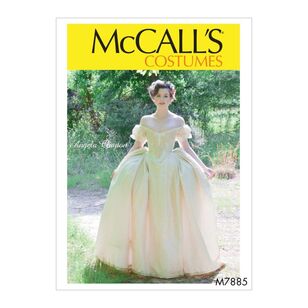 McCall's Sewing Pattern M7885 Angela Clayton Misses' Costume White