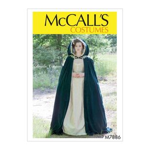 McCall's Sewing Pattern M7886 Angela Clayton Misses' Costume White One Size