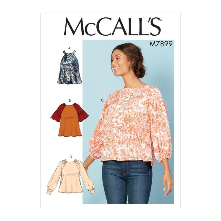 McCall's Pattern M7899 Misses' Tops