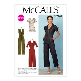 McCall's Pattern M7908 Misses'/Miss Petite Jumpsuits