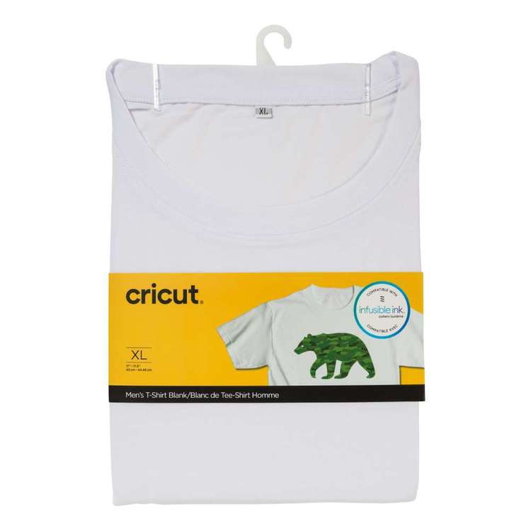 Cricut Men's Round Neck T-shirt White