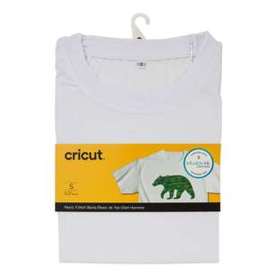 Cricut Men's Round Neck T-shirt White Small