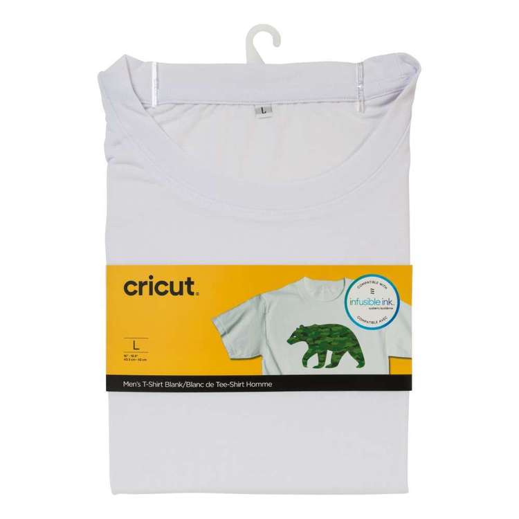 Cricut Men's Round Neck T-shirt White