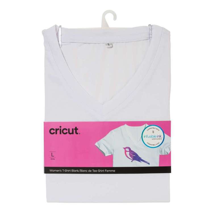 Cricut Women's V Neck T-shirt White
