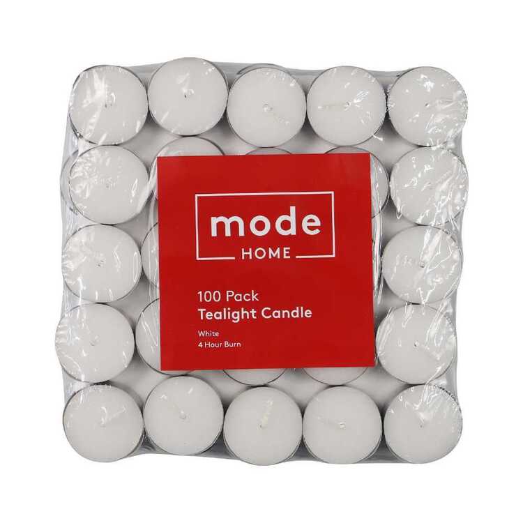 Mode 4 Hour Burn Tea Light Candle 100 Pack