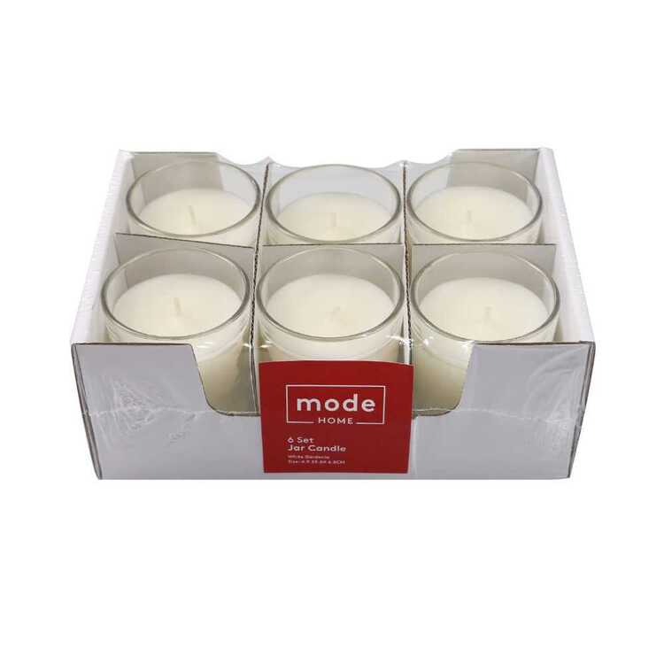 Mode Gardenia Set Of 6 Candle Jar