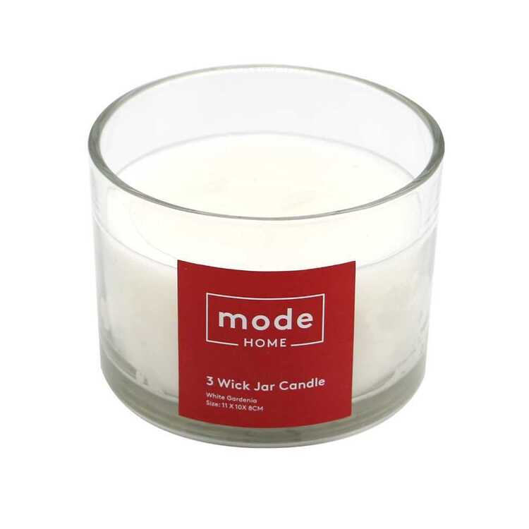 Mode Gardenia 3 Wick Scented Candle Jar