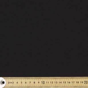 Plain 220 gsm Cotton Spandex Fabric Black 148 cm