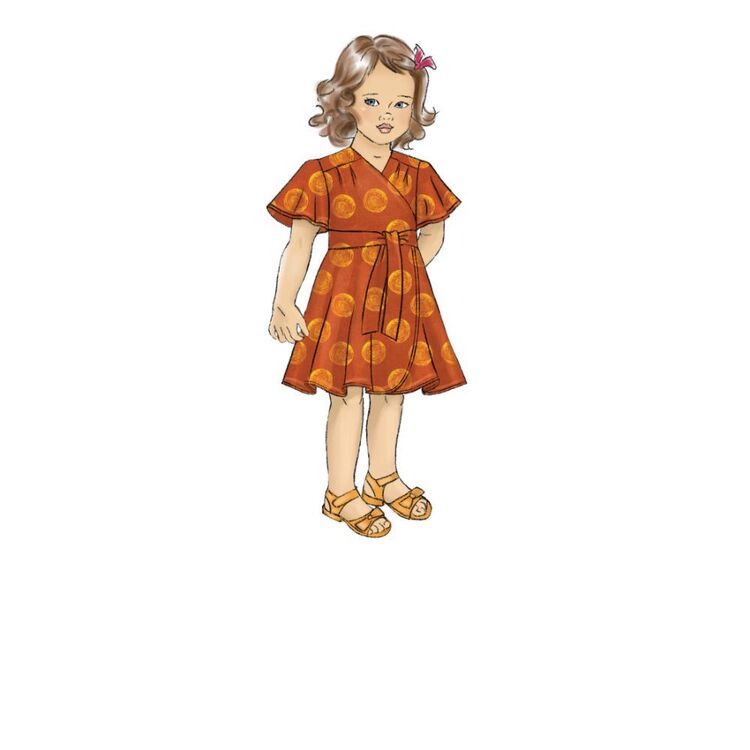 Butterick Pattern B6654 Misses', Children's and Girl's Dress and Sash Standard