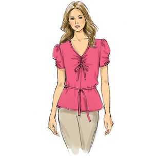 Butterick Pattern B6662 Misses' Top and Tie