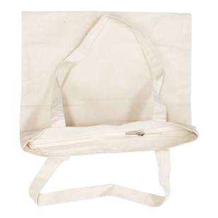 Crafters Choice Calico Craft Zip Up Bag Natural 34 x 35 cm