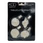 KOO Inside Out 4 Pack Shell Tablecloth Weights Silver 4.5 x 3 cm