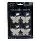 KOO Inside Out Butterfly Table Cloth Weight 4 Pack Silver 4.5 x 3 cm