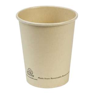 EcoSouLife Bamboo Pulp Cups 10 Pack Natural 237 mL