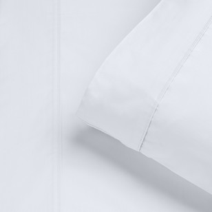 Logan & Mason 1000 Thread Count Fitted Sheet White King