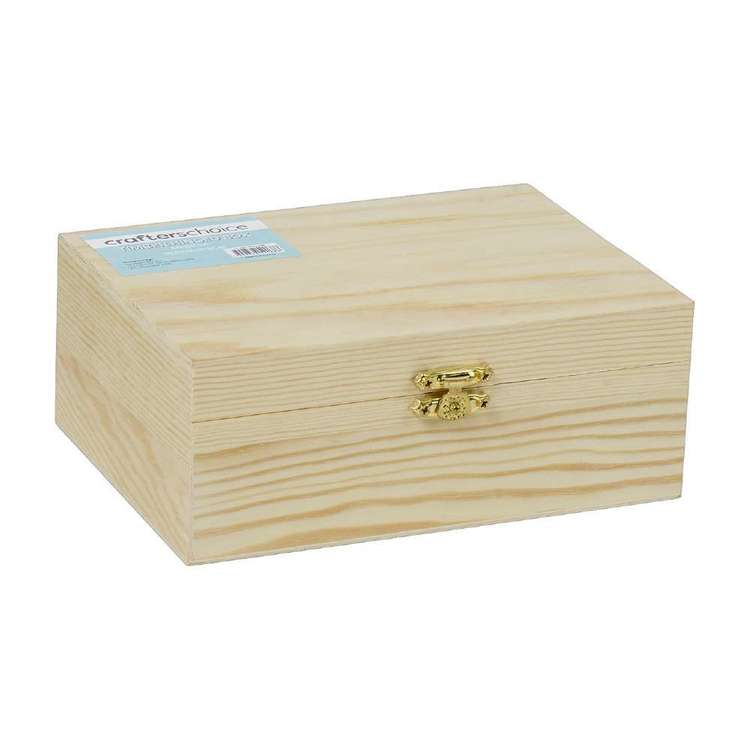 Crafters Choice Timber Box With Hinge