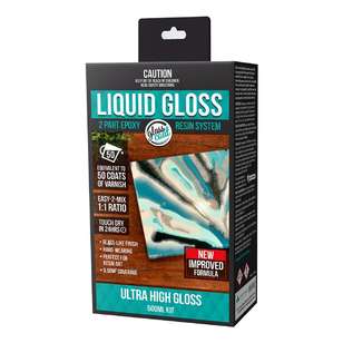 Glass Coat Resin Liquid Gloss Kit Clear