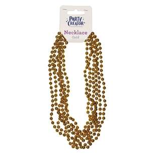 Party Creator Bead Necklace Gold