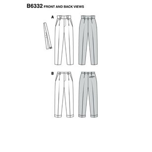 Burda Style Pattern 6332 Misses' High waisted Pants 8 - 18