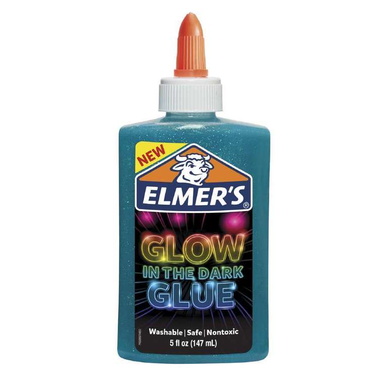 Elmer's Glow In The Dark Glue Blue 5 oz