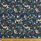 Forest Friends Printed Flannelette Fabric Navy 112 cm