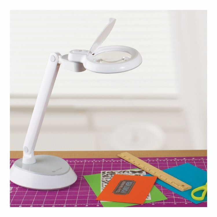 Ottlite Led Magnifier Desk Lamp White