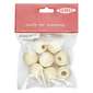 Arbee Wood Round Beads 8 Pack Natural 20 x 20 mm