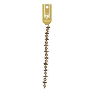 Just Bead It Rondelle Saucer Bead Strand Champagne 5 - 10 mm