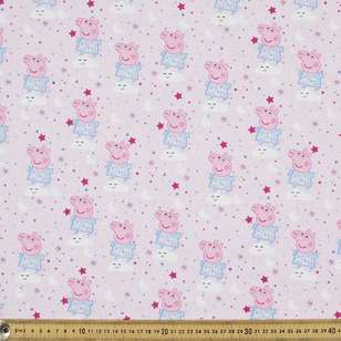 Peppa Pig Digital Allover Cotton Fabric Pink 112 cm