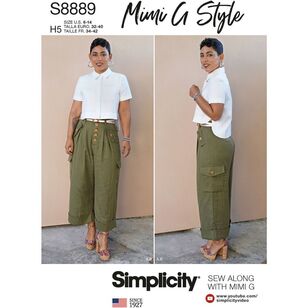 Simplicity Sewing Pattern S8889 Misses' Shirt and Wide Leg Pants by Mimi G Style