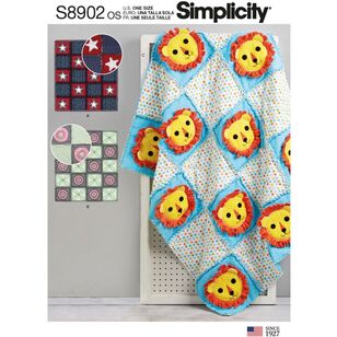 Simplicity Sewing Pattern S8902 Rag Quilts White One Size