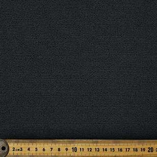 Portofino Glitter Crepe Fabric Black 148 cm