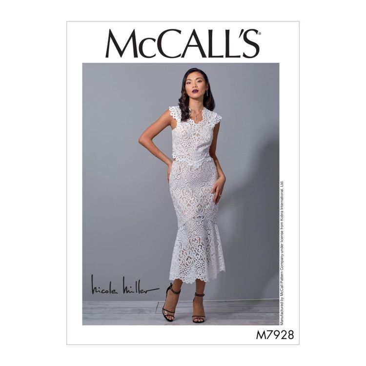 McCall's Pattern M7928 Nicole Miller Misses' Special Occasion Dress