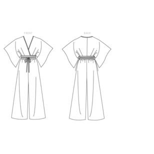 Vogue Sewing Pattern V1617 Misses' Jumpsuit White