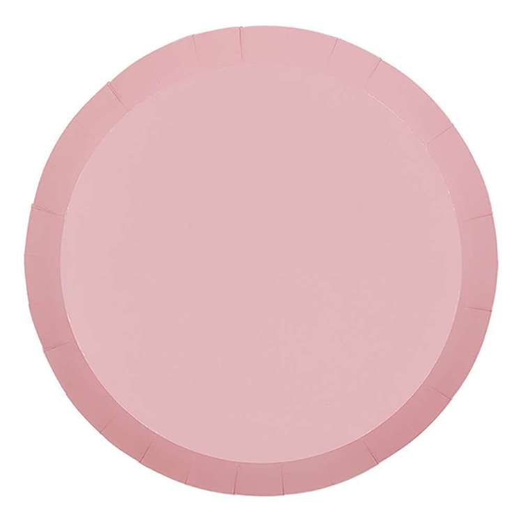 Five Star Paper Snack Plate 10 Pack Classic Pink 18 cm