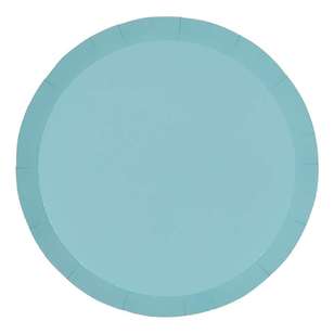 Five Star Paper Snack Plate 10 Pack Pastel Blue 18 cm